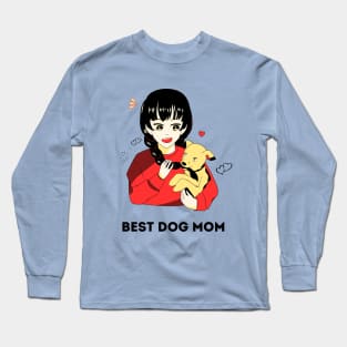 Best Dog Mom Ever -  Anime Long Sleeve T-Shirt
